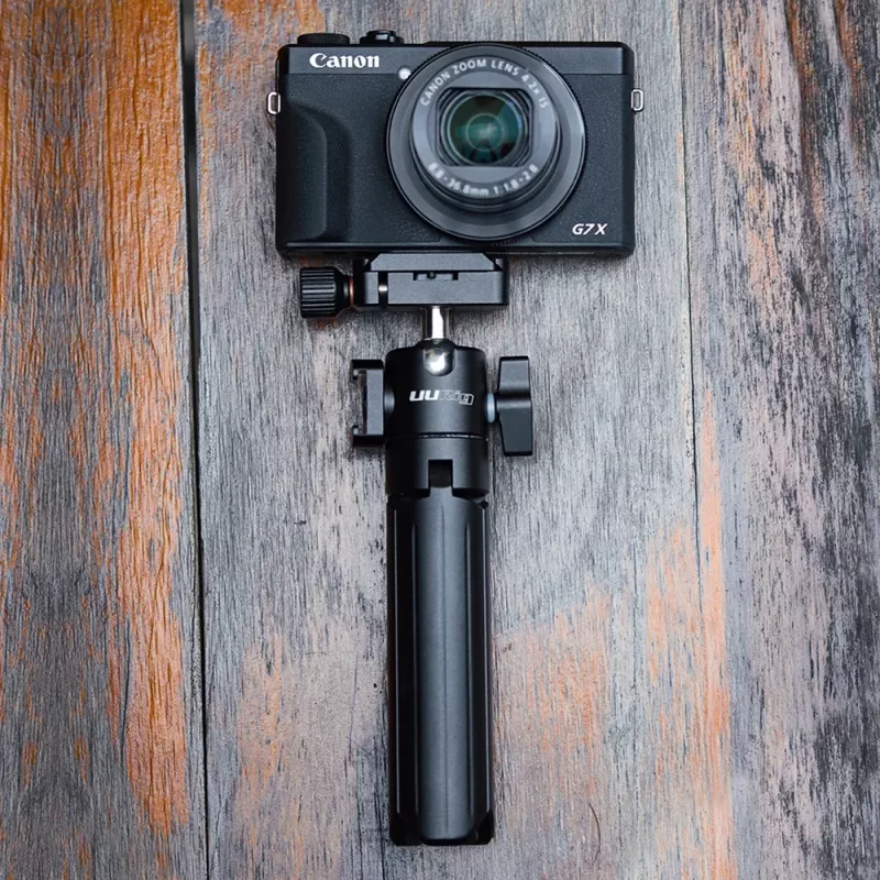 ULANZI SB5812 Treppiede in Lega di Alluminio U-Pod con slitta a freddo per fotocamera e smartphone, nero
