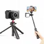 ULANZI MT-16 Mini Treppiede Selfie Stick con testa a sfera e slitta a freddo, nero