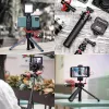 ULANZI MT-16 Mini Treppiede Selfie Stick con testa a sfera e slitta a freddo, nero