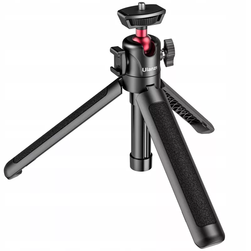 ULANZI MT-16 Mini Treppiede Selfie Stick con testa a sfera e slitta a freddo, nero
