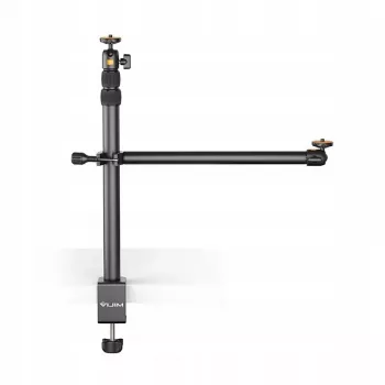 Ulanzi Vijim LS02 supporto da tavolo con braccio e 2 teste a sfera rotazione 360° per vlogging, streaming, fotografia