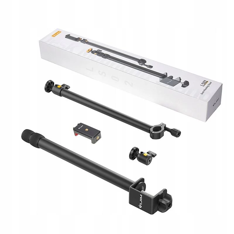 Ulanzi Vijim LS02 supporto da tavolo con braccio e 2 teste a sfera rotazione 360° per vlogging, streaming, fotografia