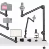 Ulanzi LS25 morsetto a C da tavolo supporto studio per fotocamera, microfono, luce LED, nero