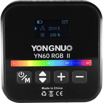 Luce video LED Yongnuo YN60 RGB II - WB (2500K - 9900K), nero