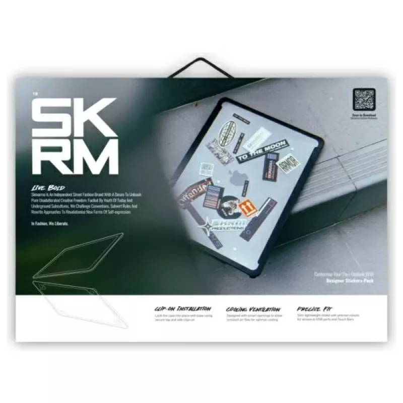 Skinarma Henko custodia rigida per MacBook Air 13 pollici (2018-2020) - Frost Clear