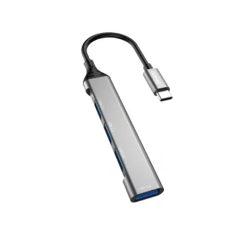Dudao A16T hub USB-A 4 porte USB 2.0 nero