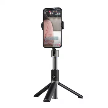 Dudao F18 selfie stick Bluetooth con treppiede 110 cm nero