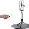 Dudao F18 selfie stick Bluetooth con treppiede 110 cm nero