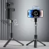 Dudao F18 selfie stick Bluetooth con treppiede 110 cm nero