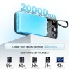 CUKTECH CUKP200NGLLG powerbank 55W 20000mAh con cavo USB-C integrato - bianco