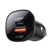 ACEFAST 38W caricabatterie da auto USB-C / USB-A, PPS, Power Delivery, Quick Charge 3.0, AFC, FCP nero (B1)