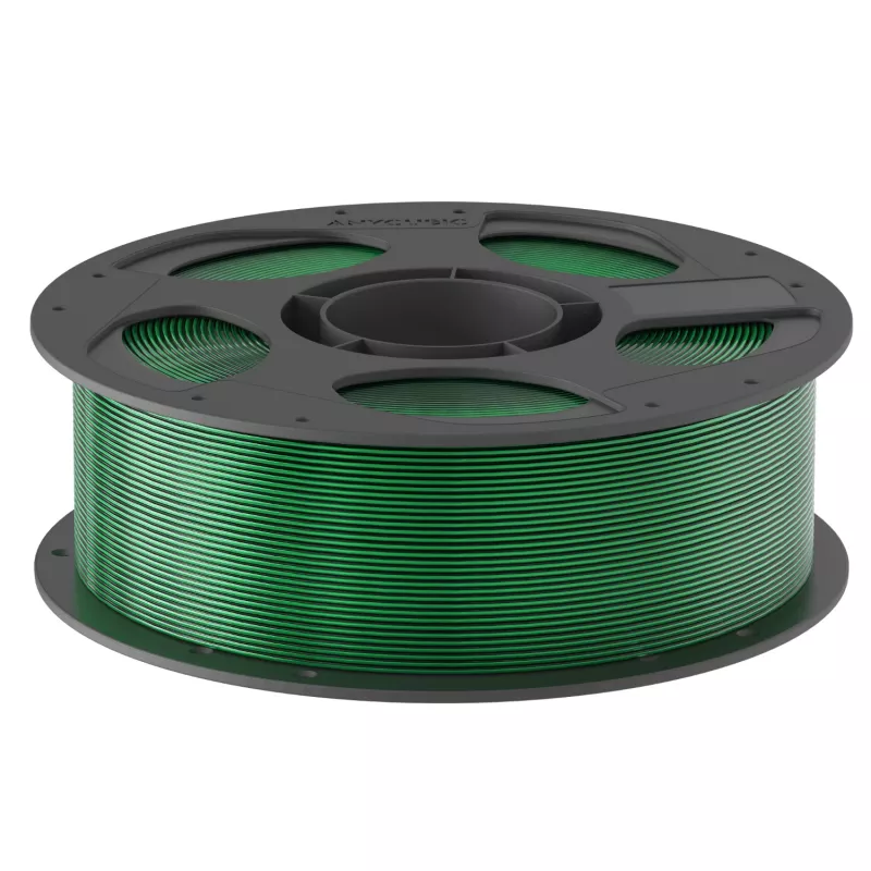 Anycubic PLA Silk Dual Color Filament 1,75mm nero e verde 1kg