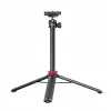 Ulanzi MT-44 treppiede estensibile / selfie stick con supporto per telefono integrato, testa a sfera, slitta a freddo, 5 pezzi, altezza massima 110 cm, nero