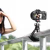 Ulanzi Claw Flexible Tripod Pro con slitta a freddo e 3 viti da 1/4 di pollice per fotocamera, smartphone, action cam