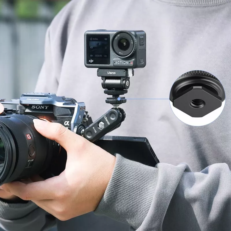 Ulanzi CA22 Adapter Mount Head vite da 1/4 di pollice per DJI Action 3 / 4