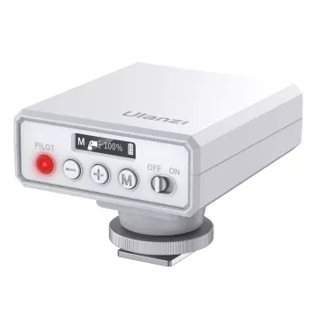 Ulanzi F12 GN12 RGB LED Video Light con adattatore slitta a freddo, 2500K-9000K, 6W, 2000mAh, bianco