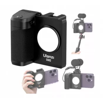 ULANZI CG02 impugnatura per smartphone con telecomando Bluetooth e luce LED