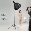 ULANZI T230 treppiede per luci e monopiede 2-in-1 2,3 m 5 kg lega di alluminio nero