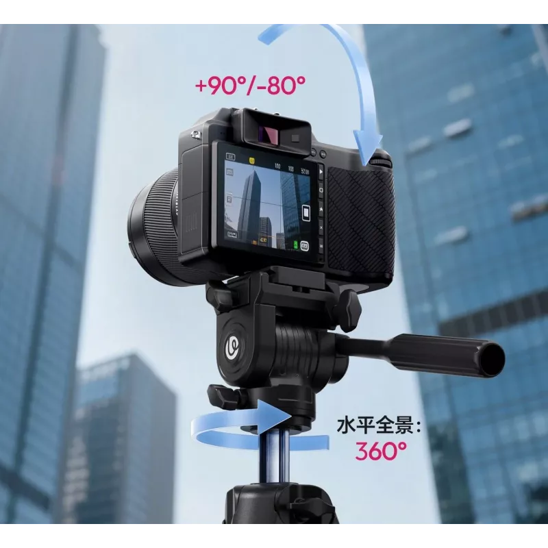 ULANZI TT39 treppiede in alluminio 155 cm con supporto per smartphone per DSLR, fotocamere mirrorless, smartphone