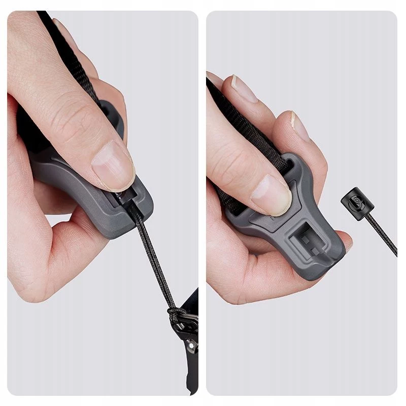 ULANZI CSS1 cinghia da collo anti-groviglio con sgancio rapido U-snap per fotocamera DSLR, 60 kg, argento