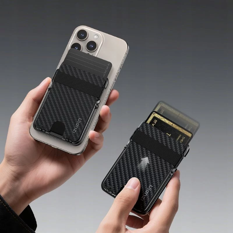 ULANZI ML25 portafoglio con supporto MagSafe 2-in-1 portacarte e supporto per telefono per iPhone - nero