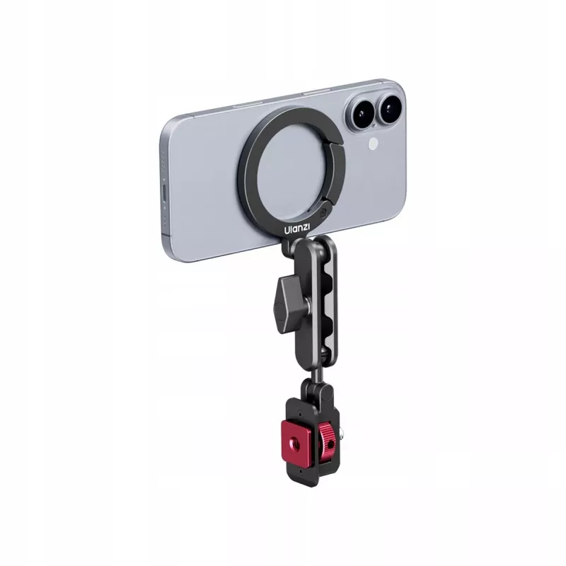 ULANZI MA56 supporto magnetico per telefono con braccio articolato, compatibile MagSafe, filettatura da 1/4 di pollice e slitta a freddo, nero