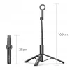 ULANZI SK27 Selfie Stick Treppiede 2-in-1 con supporto magnetico MagSafe, estensione 165 cm, telecomando Bluetooth, nero