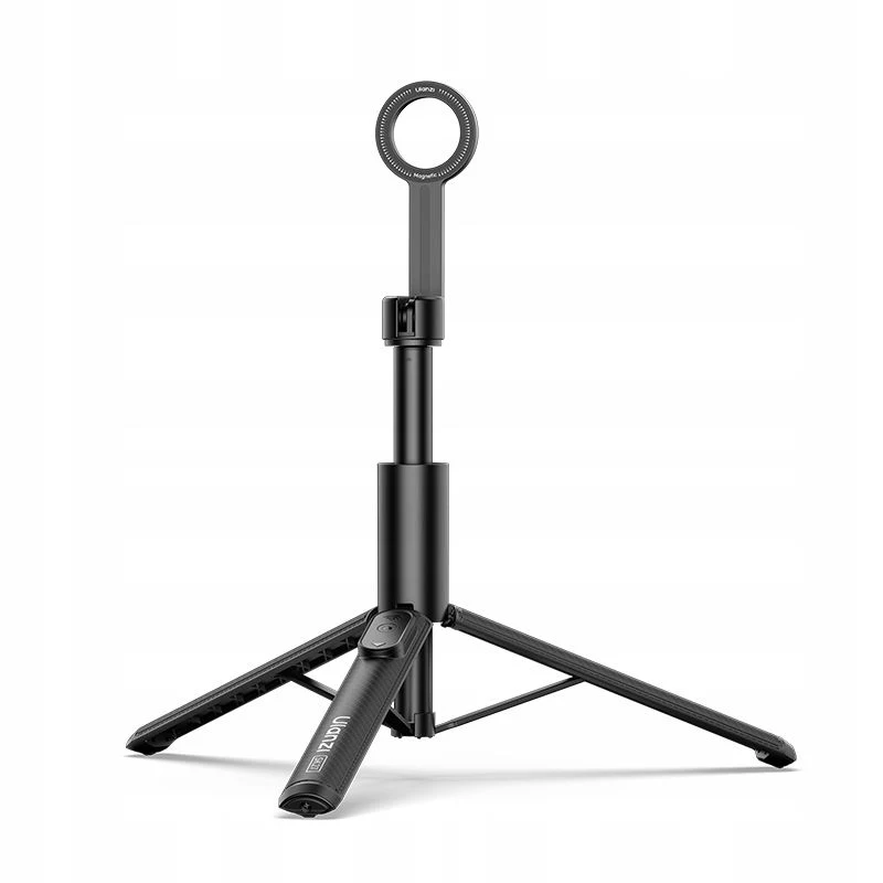 ULANZI SK27 Selfie Stick Treppiede 2-in-1 con supporto magnetico MagSafe, estensione 165 cm, telecomando Bluetooth, nero