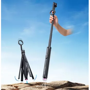 ULANZI SK-21 Treppiede e Selfie Stick 2-in-1 Auto-Open 180 cm con supporto magnetico MagSafe per smartphone e telecomando Bluetooth