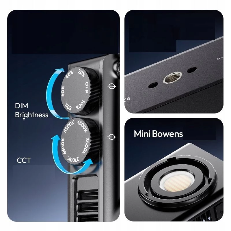 Ulanzi C01 LED Video Light 2700K-6500K con lente