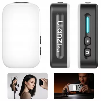 ULANZI M02 Luce LED video con MagSafe, 7W, 5600K, USB-C