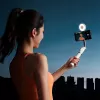 ULANZI LM23 Luce LED video con specchio e supporto MagSafe, 6W Bi-Color 2500K-9000K, batteria 2000mAh, USB-C, nero