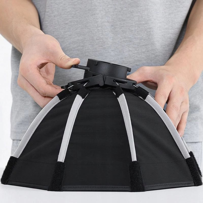 Ulanzi Fold QS30 Softbox ottagonale 30 cm con griglia, sgancio rapido, attacco Mini Bowens