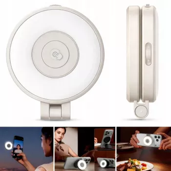 ULANZI LM21 Luce LED video con MagSafe, 2500K-9000K, 6W, bianco