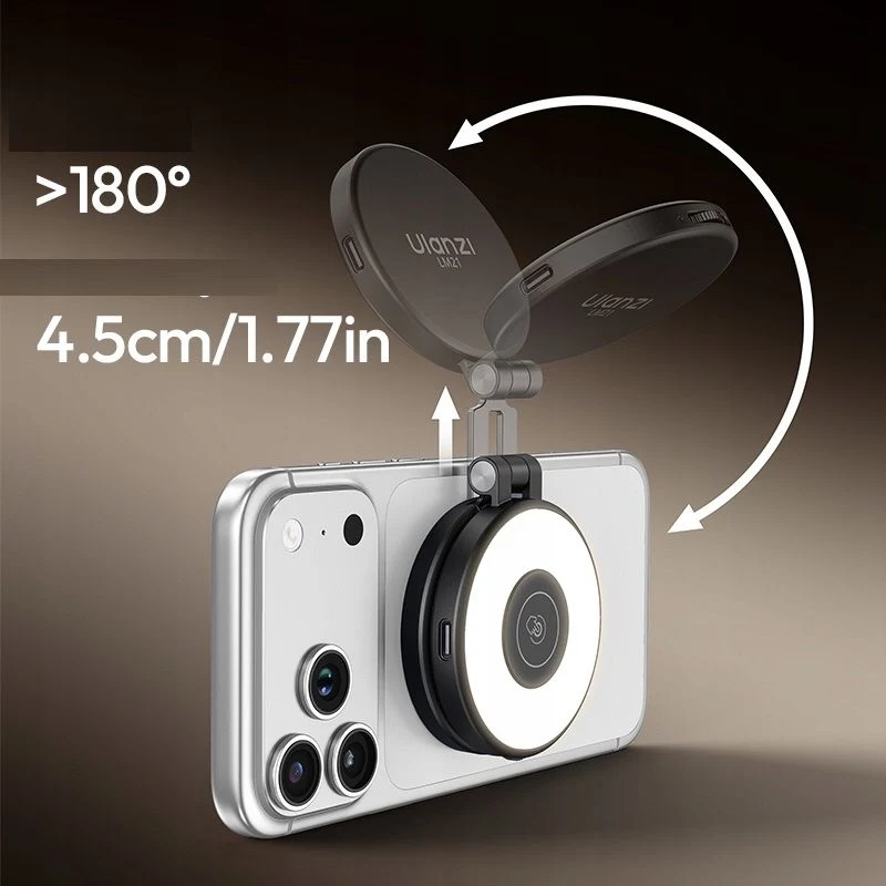 ULANZI LM21 Luce LED video con MagSafe, 2500K-9000K, 6W, bianco