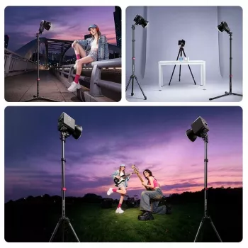 Ulanzi TT43II Mini treppiede / stativo per luci - 43 cm, portata 2 kg, nero