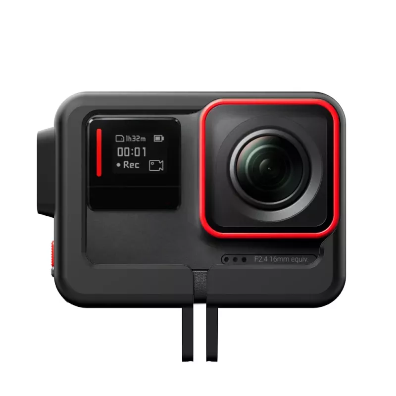 TELESIN Supporto a gabbia per Insta360 ACE con slitta a freddo e vite - Nero