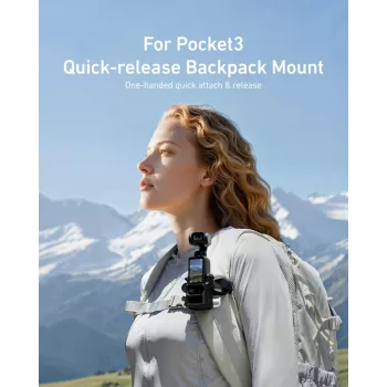TELESIN Supporto per cinghia zaino per DJI Osmo Pocket 3