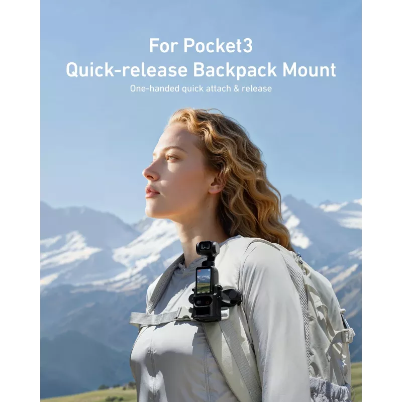 TELESIN Supporto per cinghia zaino per DJI Osmo Pocket 3