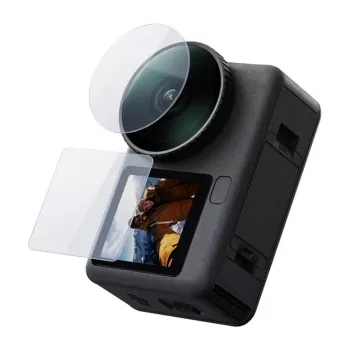 TELESIN Set vetro temperato per DJI Osmo Action 6 (2x obiettivo + schermo)
