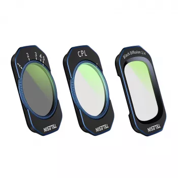 Telesin S5-FLT-44-TDJ CPL / VND / Black Mist 1/4 set filtri per DJI Osmo Pocket 4/3