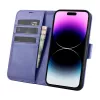 iCarer Wallet Case 2in1 per iPhone 14 Pro, folio in pelle con blocco RFID, viola chiaro (WMI14220726-LP)