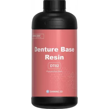 SHINING DT02-OR DENTAL DENTURE BASE resina 3D 1kg (gengiva rosa)