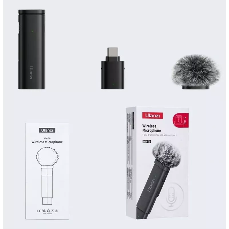 ULANZI WM-10-T sistema microfono wireless USB-C
