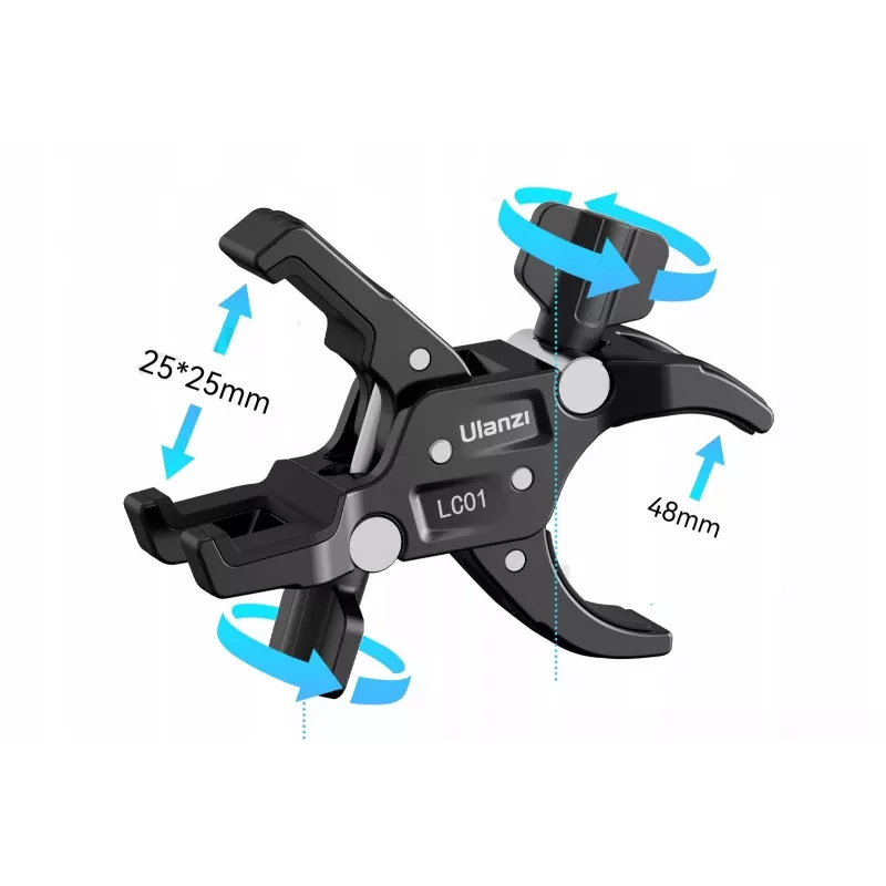 Ulanzi LC01 Kit Magic Arm con doppia testa a sfera e 2x Super Clamp