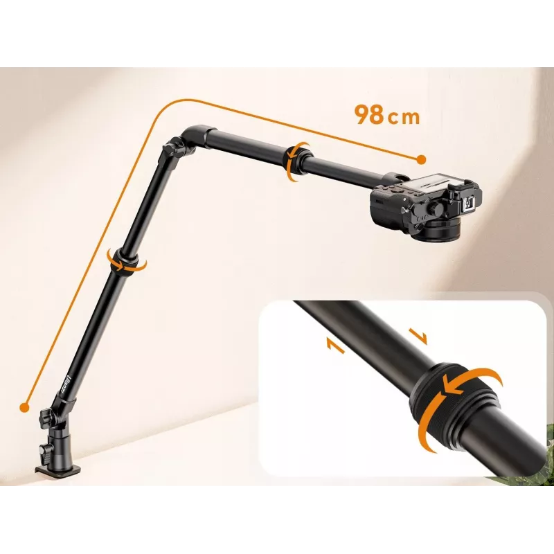 Ulanzi ZJ02 Super Clamp / Crab Clamp con filettature da 1/4