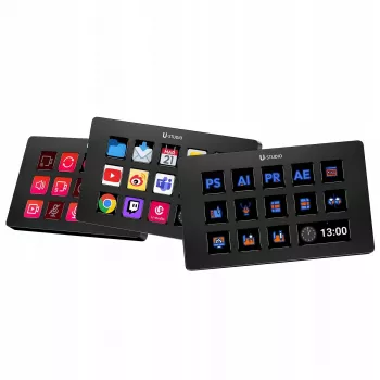 Ulanzi Stream Deck D200 Console - 15 tasti programmabili, 3 manopole, retroilluminazione RGB, USB-C, switch meccanici hot-swappable