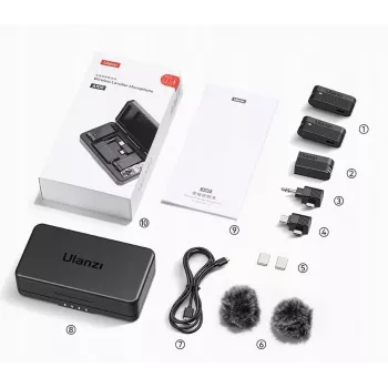 Ulanzi A100 Microfono wireless USB-C / USB-A / jack 3.5mm