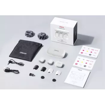 Ulanzi A30 Tiny Set trasmissione audio wireless - USB-C, Bianco
