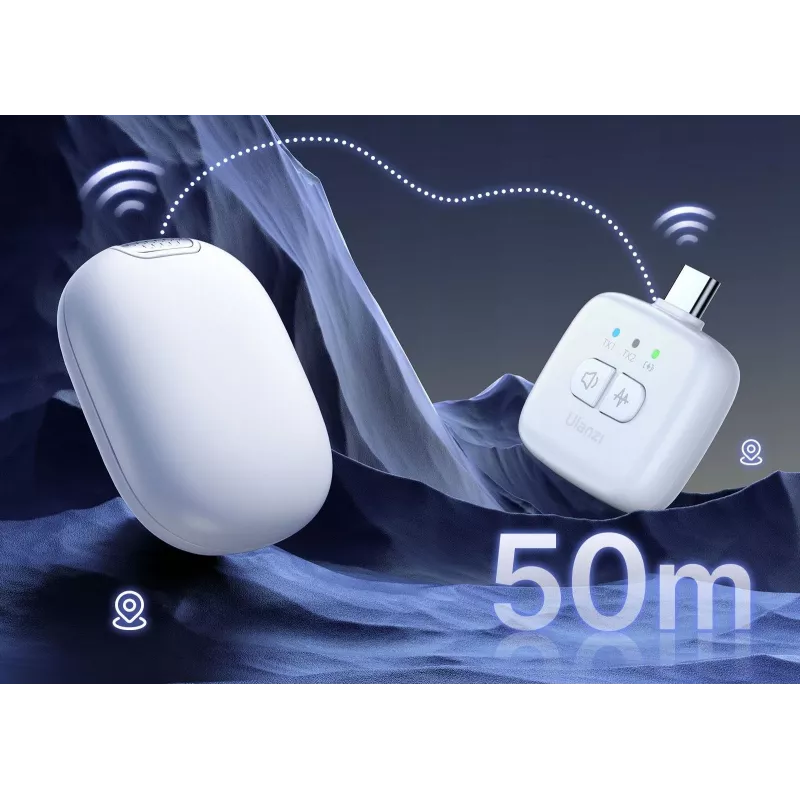 Ulanzi A30 Tiny Set trasmissione audio wireless - USB-C, Bianco